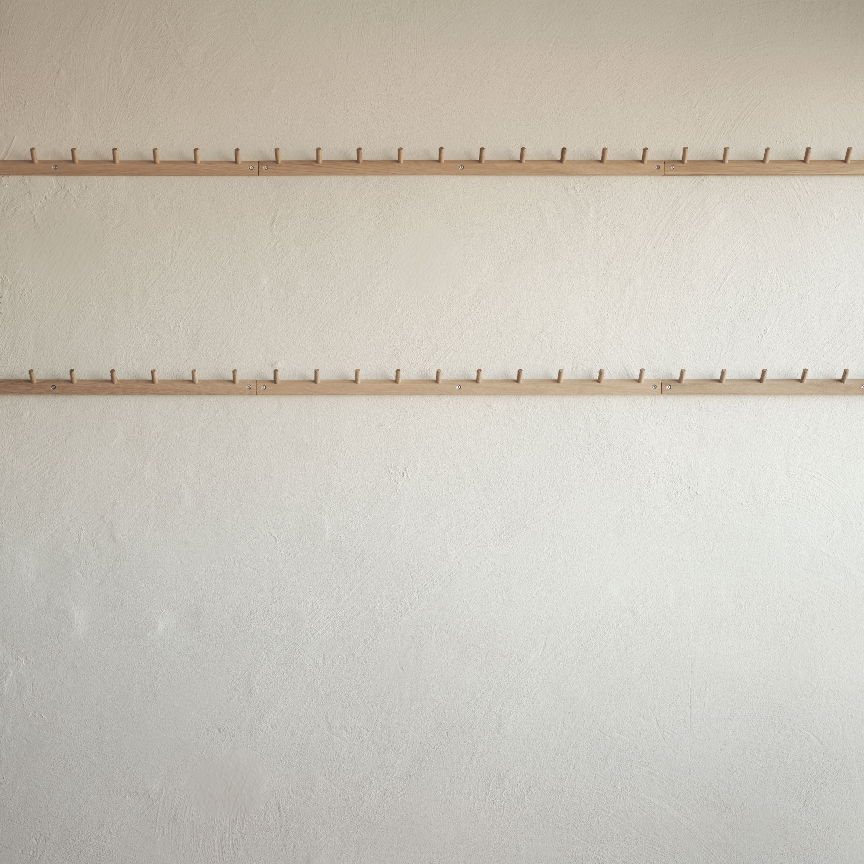 peg rails in oak