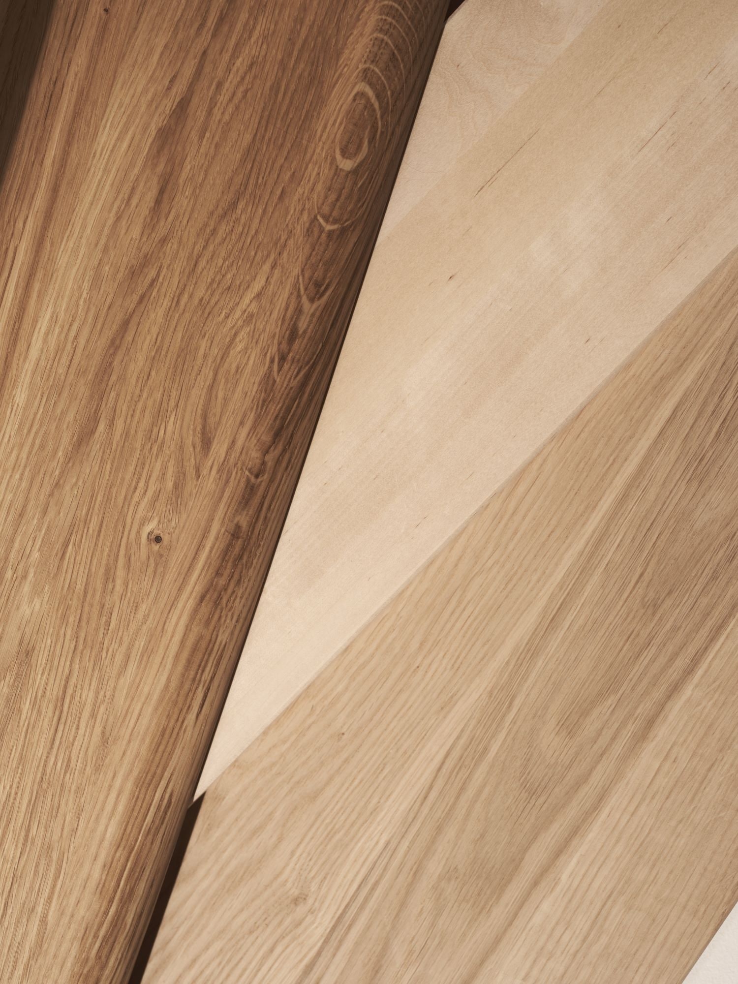 wooden oak shelves