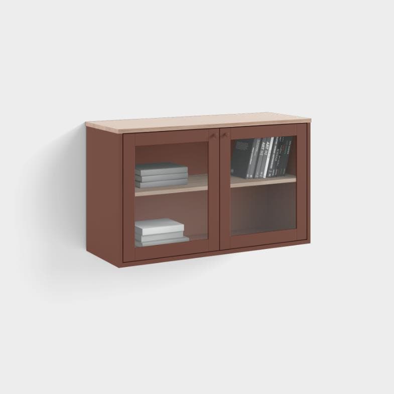 Massiv glass display cabinet