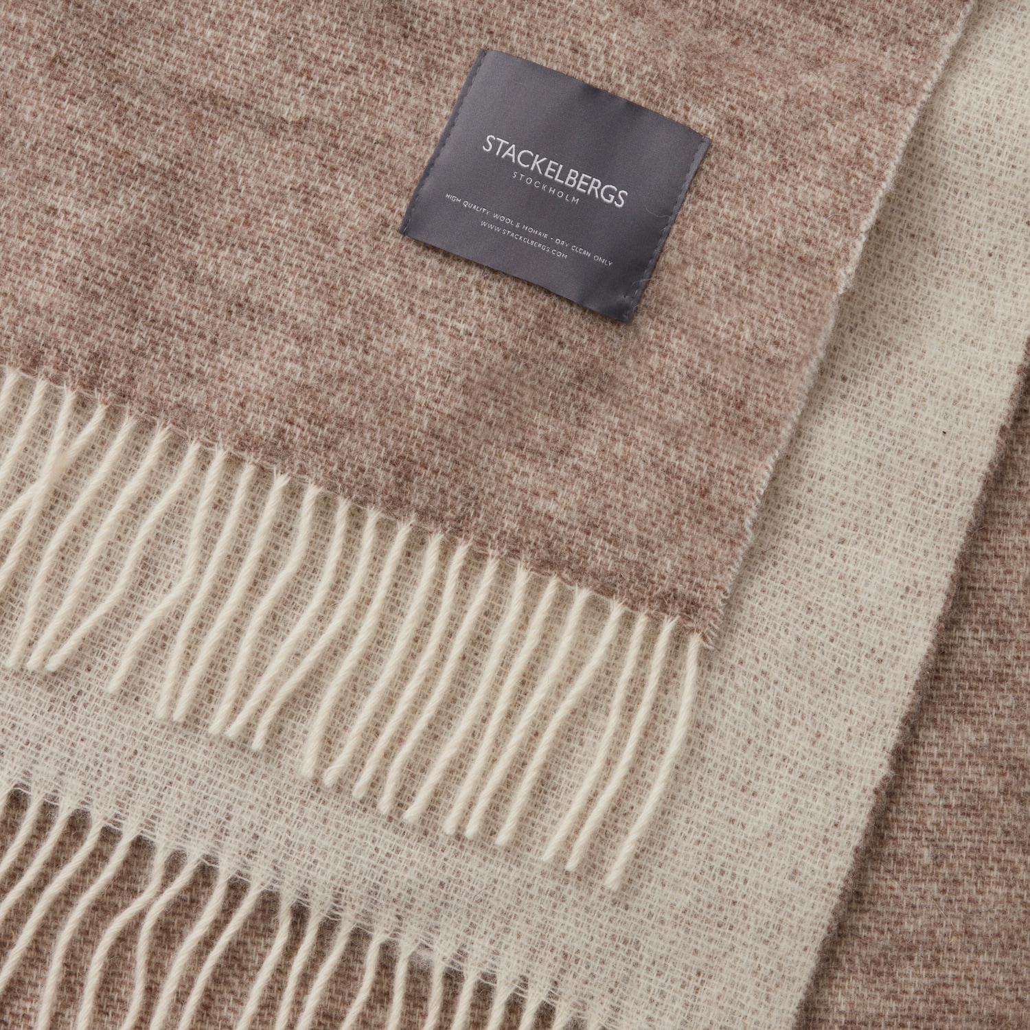 Lambswool Blanket Beige/Offwhite