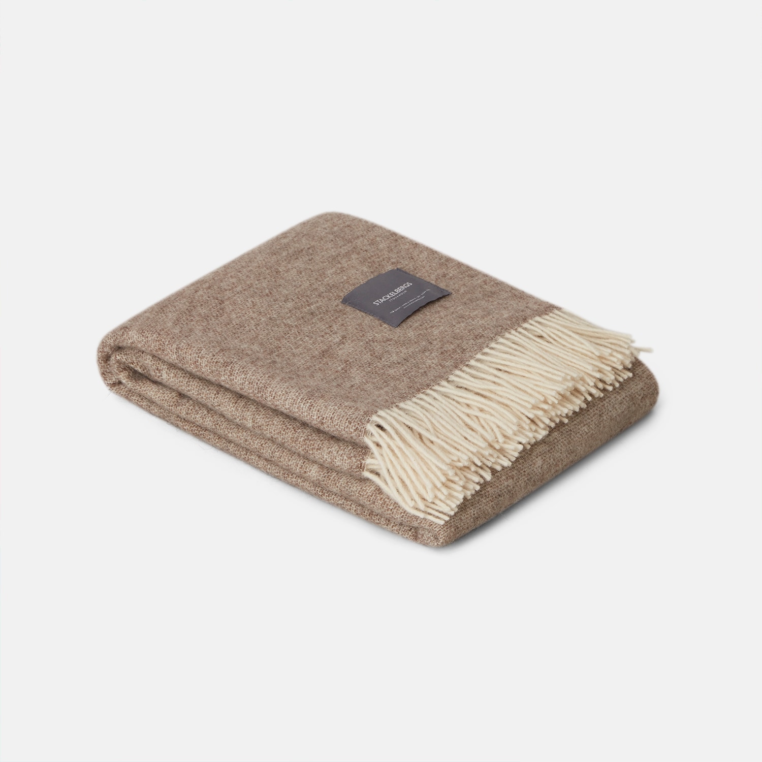 Lambswool Blanket Beige/Offwhite