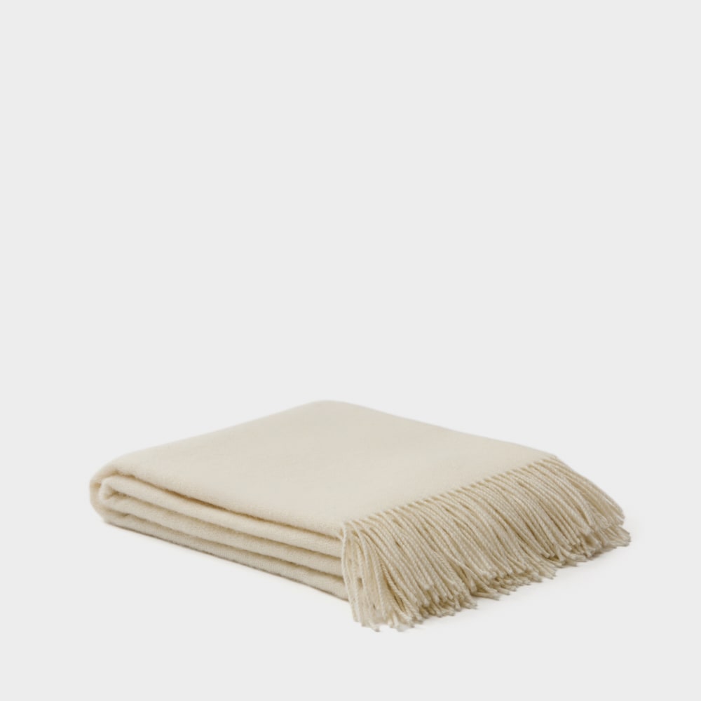 Lambswool Blanket Offwhite