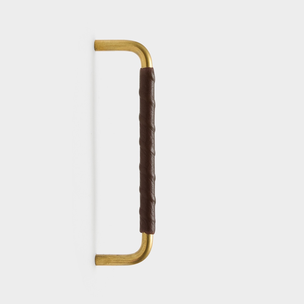 Leather-coated handle