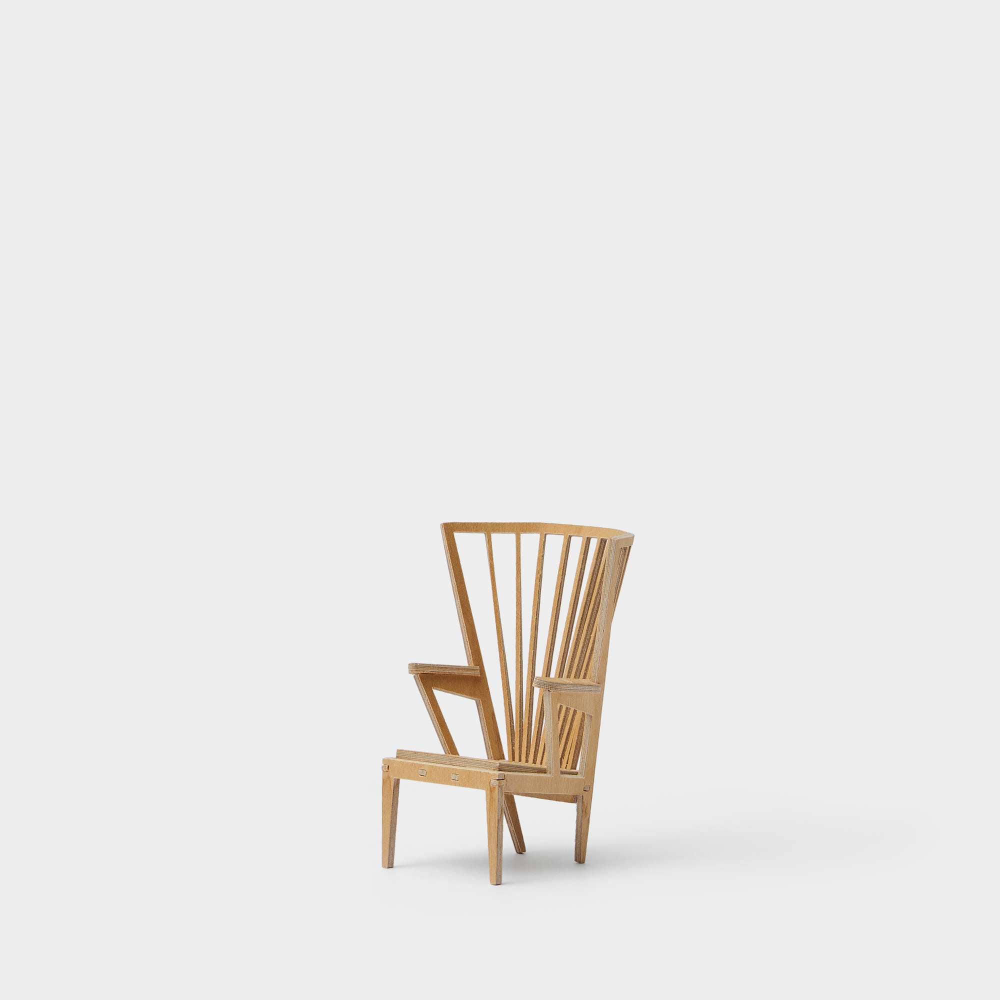 Miniature Wooden armchair -