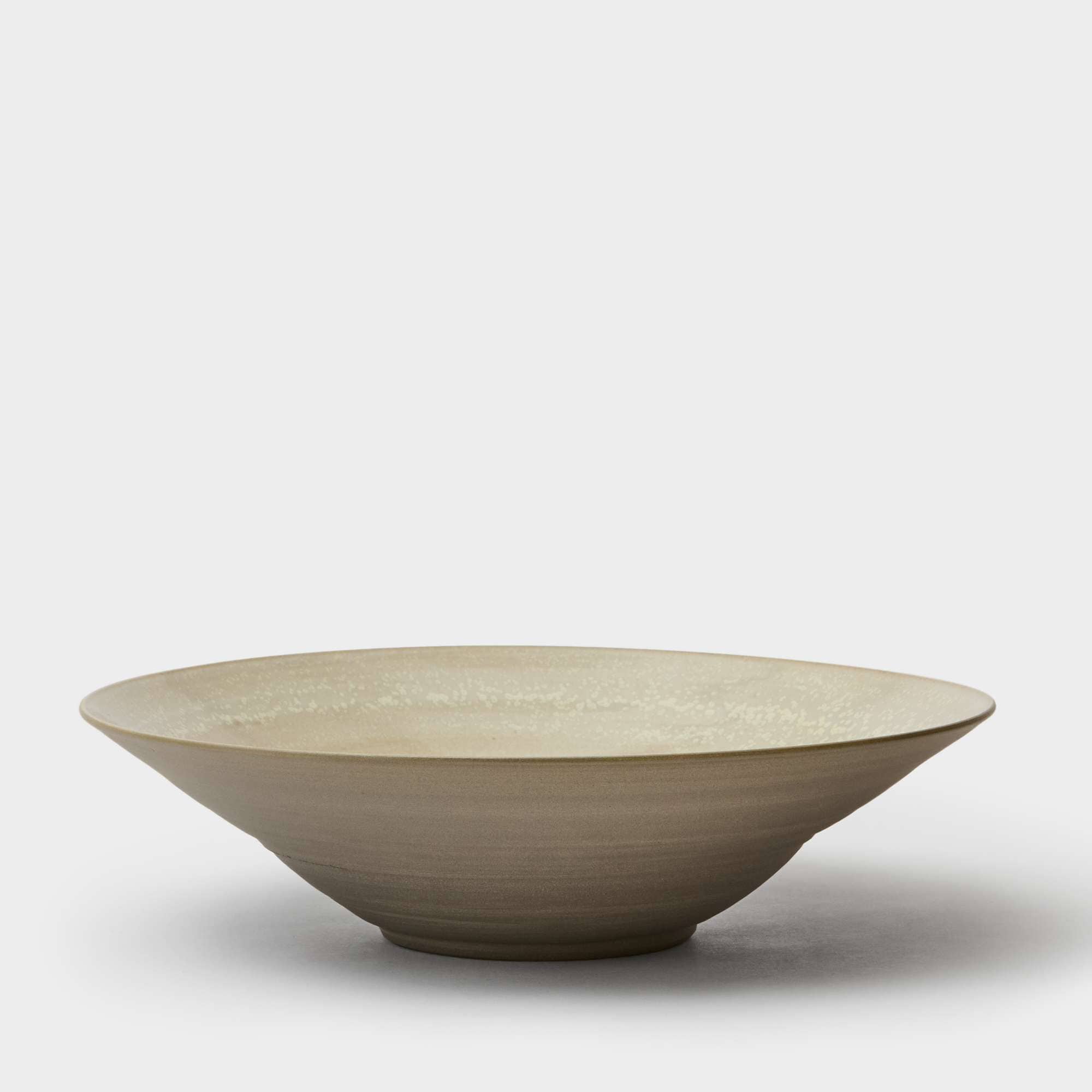 Serving dish crystal glaze/brown 30 cm