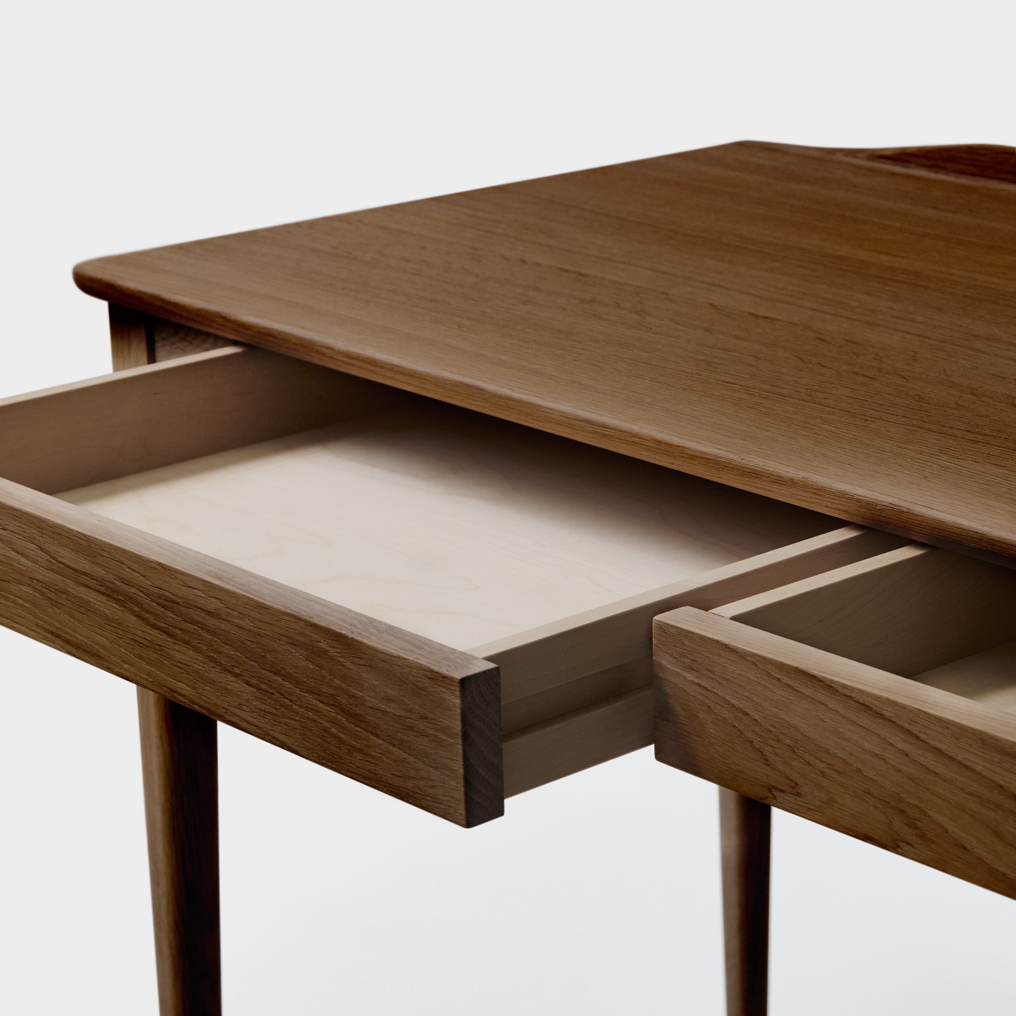 Fine-Edged Desk Oak 53x123 cm