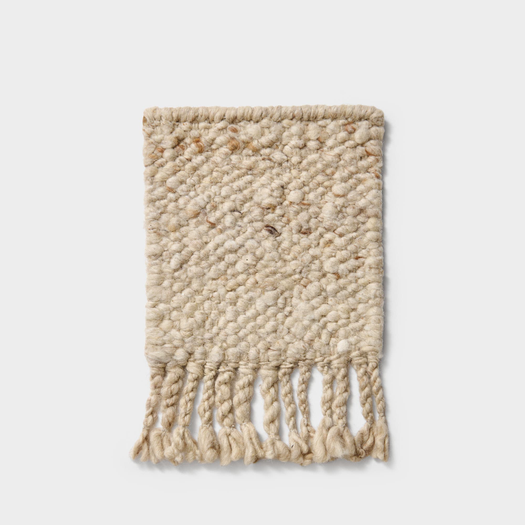 Rug Sample Slub beige 15x20 cm