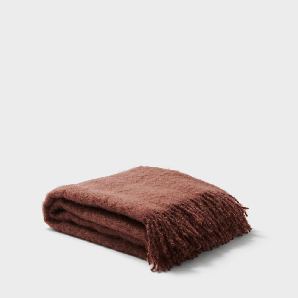 Blanket Mohair brown mahogany