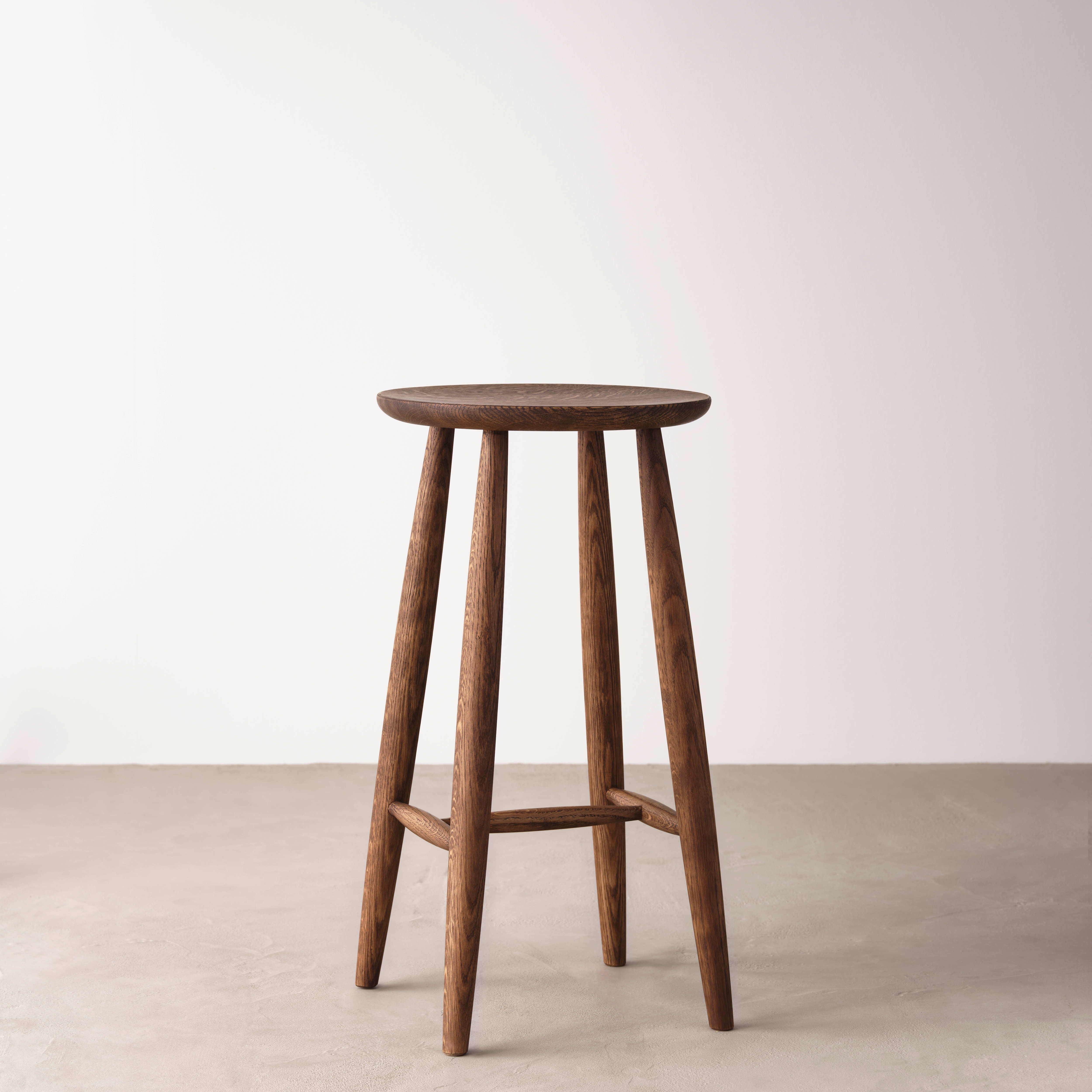 Pinn stool round high