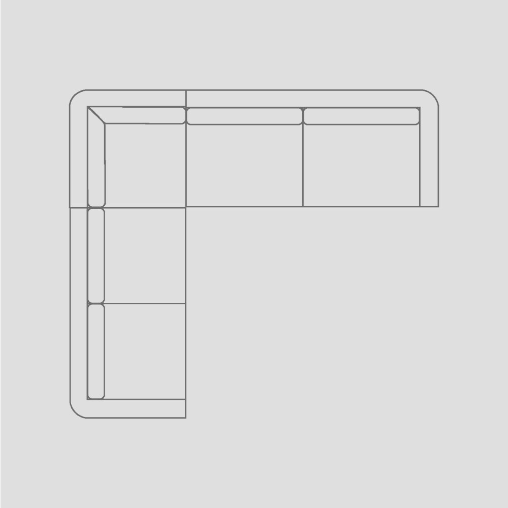 Shell Sofa 100, 3 seater + Corner + 4 seater