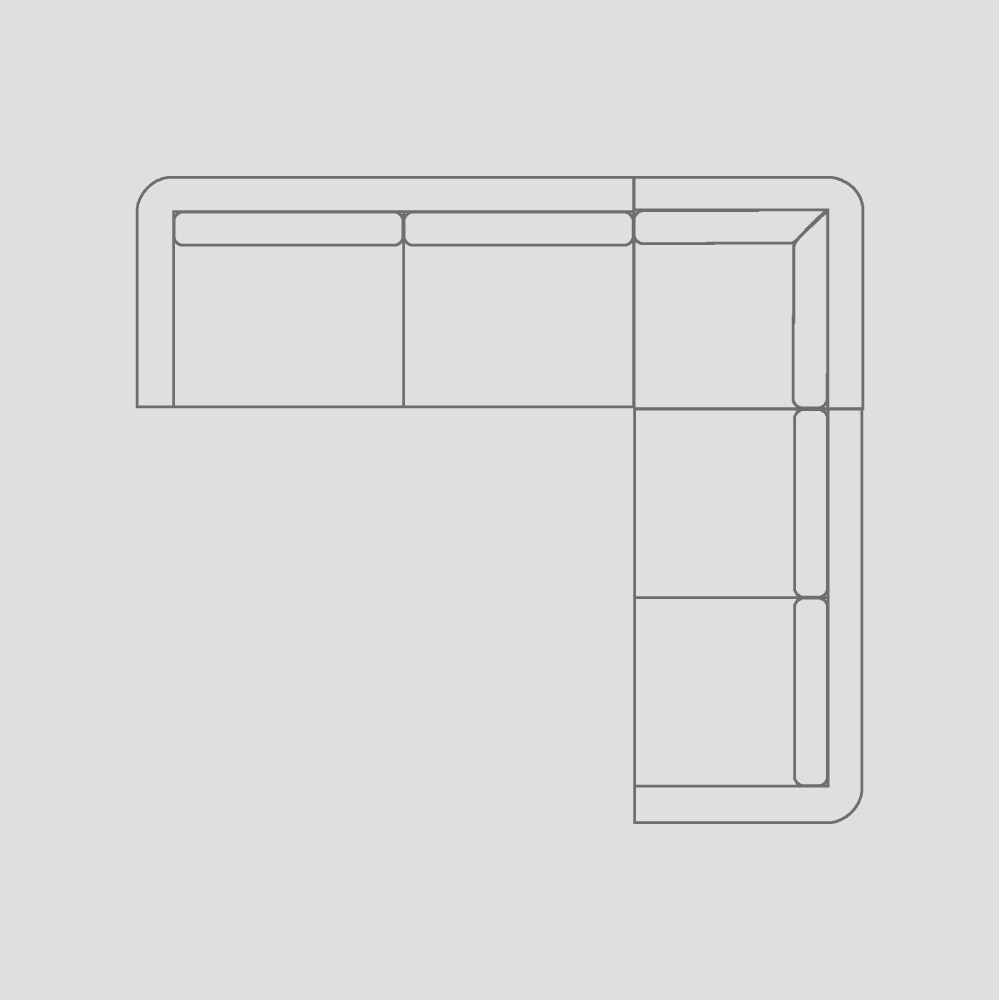 Shell Sofa 100, 4 seater + Corner + 3 seater