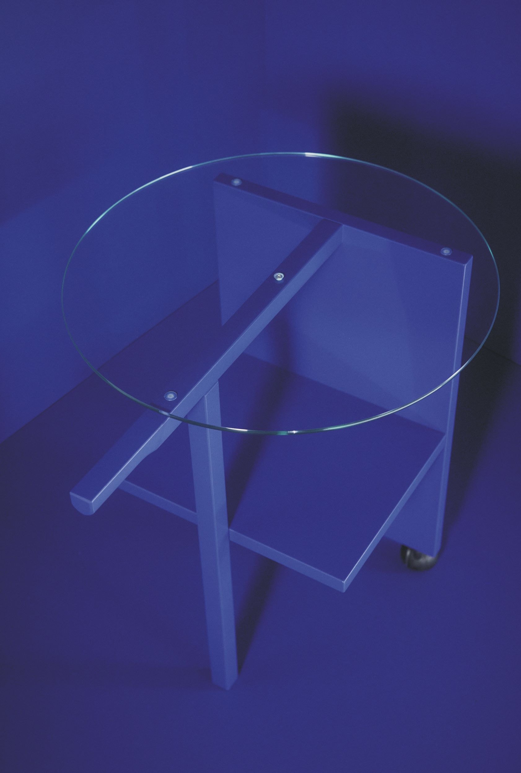 Wheeled Magazine Table